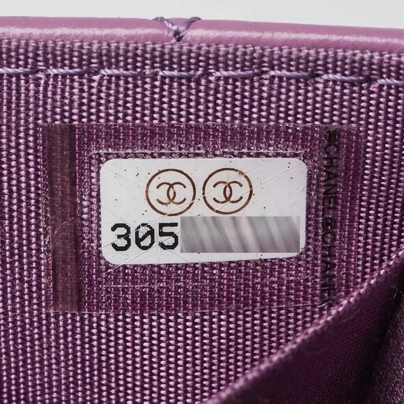 Chanel Purple Quilted Lambskin Shiny Lambskin Quilted Extra Mini Flap - Picture 8 of 11